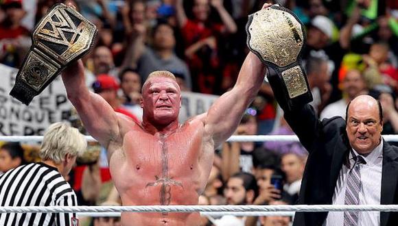 Brock Lesnar se coronó como el nuevo campeón de la WWE