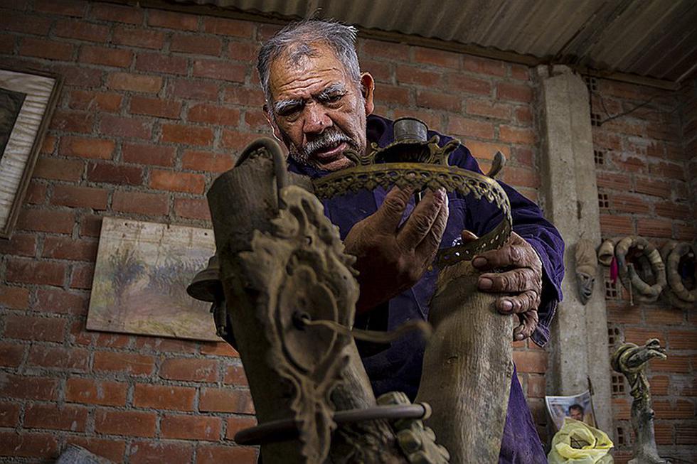 Conoce la historia de Antonio Pareja, un peruano dedicado al arte de esculpir (FOTOS Y VIDEO)