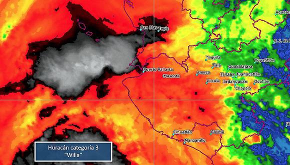 Huracán Willa se fortalece a categoría 5 cerca a México