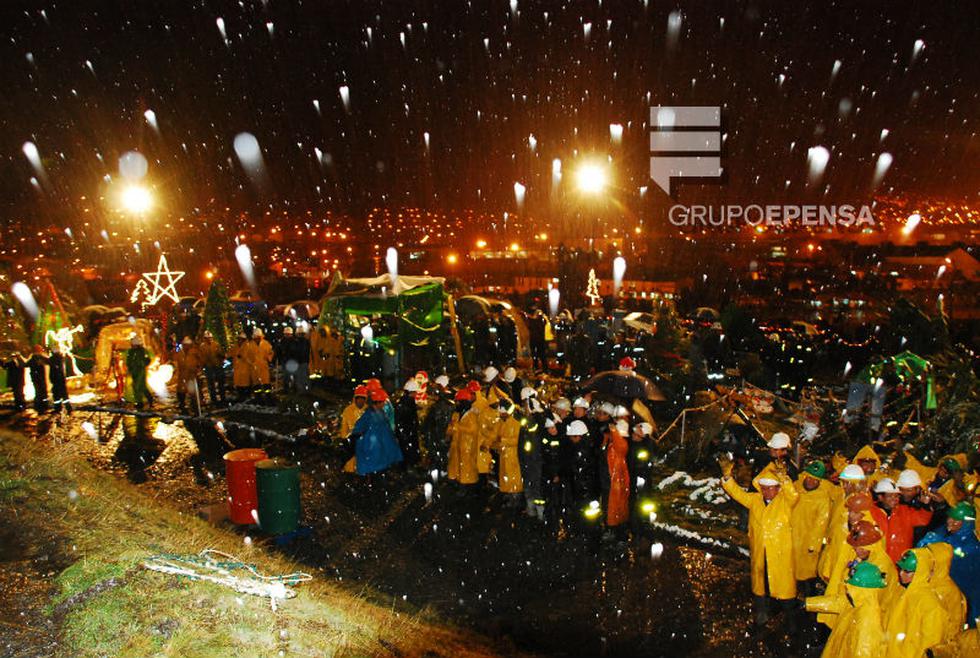 Pasco vive una Navidad de altura con muñecos de nieve y parajes iluminados