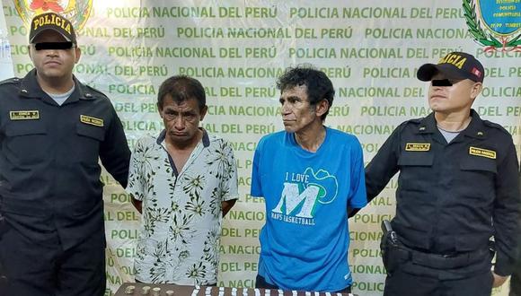 Eduardo Montenegro Vilela y Segundo Wilfredo Huertas Cruz fueron llevados a la dependencia policial Jorge Taipe