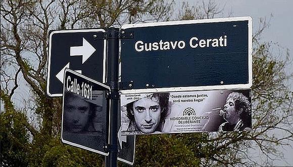 Inauguran calle Gustavo Cerati en Argentina