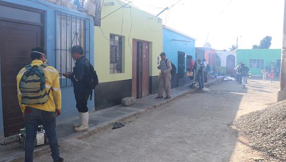 Fumigan viviendas tras 26 casos de dengue detectados en Paiján 