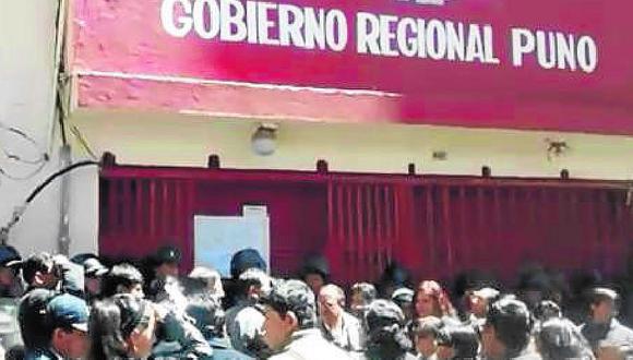 Gobierno Regional Puno hoy afronta protesta por pago de deuda social