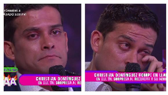 Christian Domínguez rompe en llanto tras revelar su relación con sus padres (VIDEO)