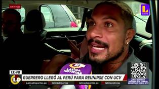 Paolo Guerrero revela que viene a Lima a “conversar” con Richard Acuña (VIDEO)