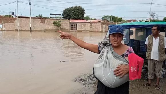 Más de 300 moradores del A.H Nuevo Horizonte, en Castilla, se han visto afectados con la inundación de sus casas