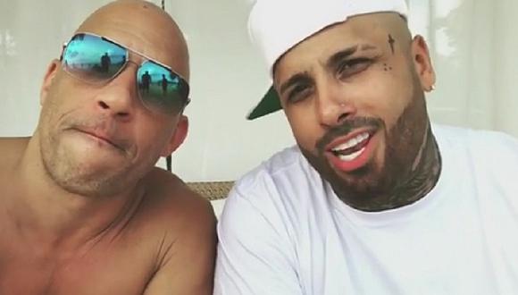 Instagram: Nicky Jam sorprendió así a Vin Diesel en su cumpleaños (VIDEO)