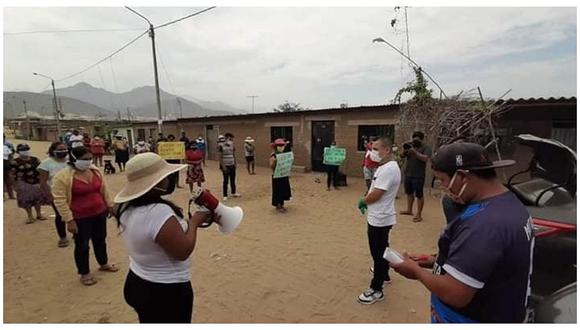 Entregan canastas de víveres a familias vulnerables en Alto Trujillo 