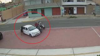 Delincuentes asaltan a chofer y pasajeros de auto en Nuevo Chimbote (VIDEO)