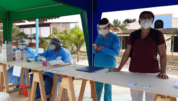 Tumbes: realizaron 45 pruebas rápidas en el distrito de San Juan de la Virgen (Foto difusión)
