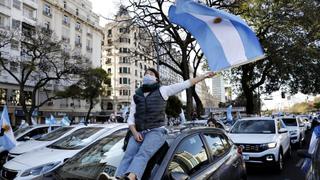 Nueva marcha opositora en Argentina contra de las medidas sanitarias para frenar la pandemia