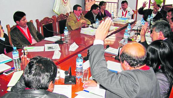 Consejo Regional desaprueba  baja ejecución presupuestal