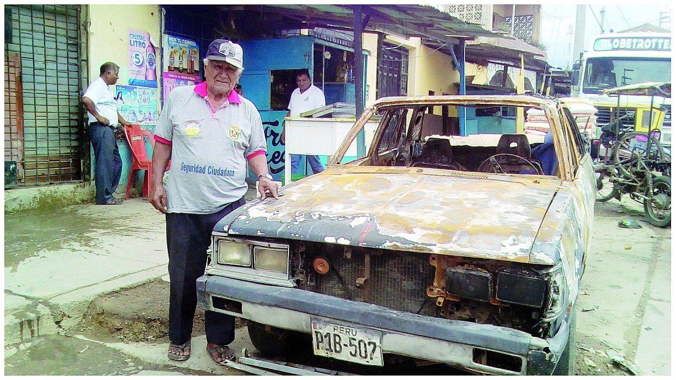 Queman auto por represalias en Tumbes