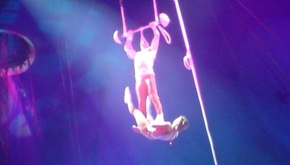 Trapecista de circo cae de altura de tres metros en el sur