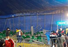 Arequipa: Gradería de circo se desploma dejando una persona herida