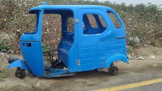 Chincha: hampones abandonan mototaxi desmantelada en UPIS San Agustín