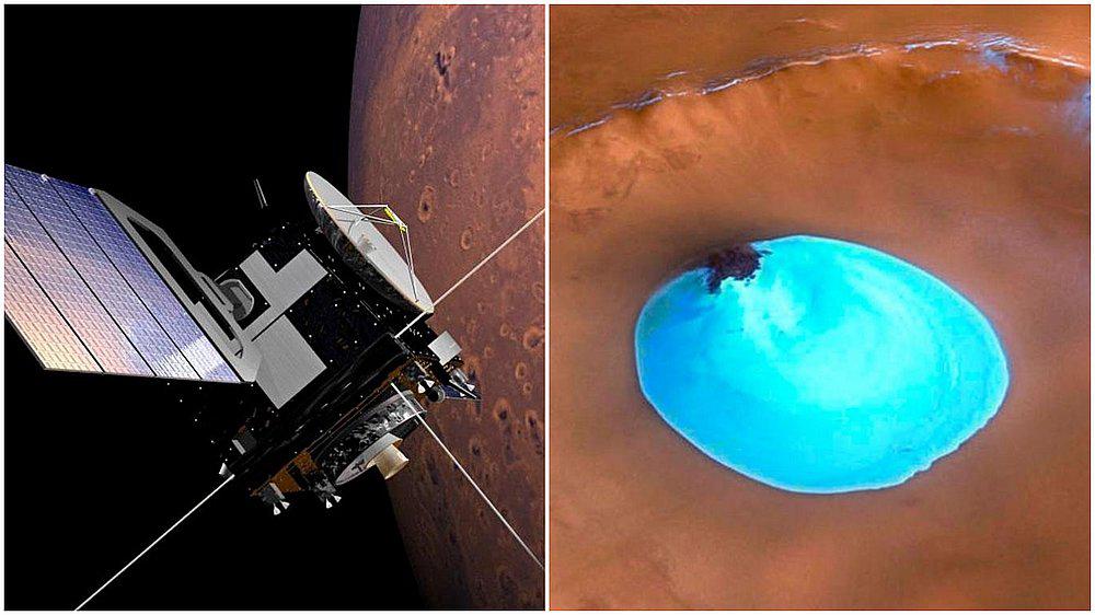 Descubren un enorme lago de agua líquida en Marte (VIDEO)