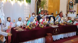 Semana Santa: Representan la última Cena de Jesús en la iglesia San Juan Bautista de Catacaos