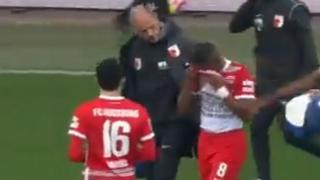 Carlos Gruezo se retira entre lágrimas: jugador sale lesionado Augsburgo vs. Bochum y preocupa a Ecuador