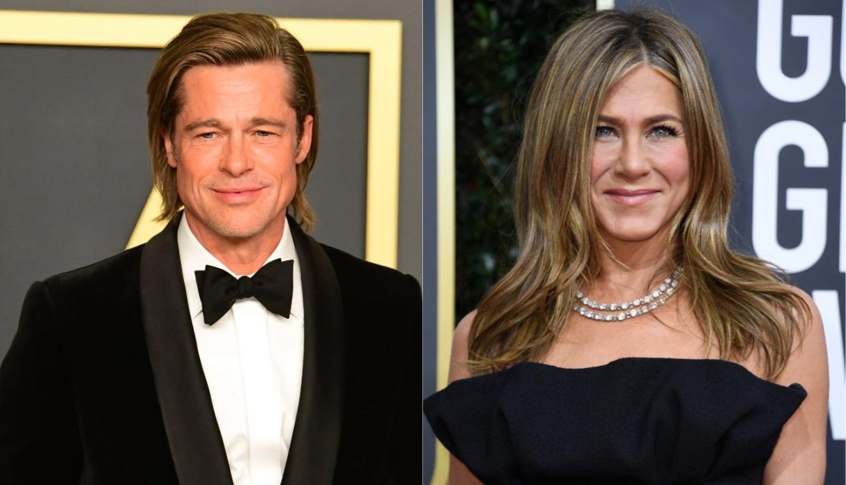 Brad Pitt y Jennifer Aniston se reencontraron en el after party del Oscar 2020. (Foto: AFP)