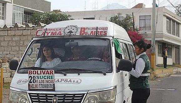 Municipio de Arequipa empieza a retirar combis informales