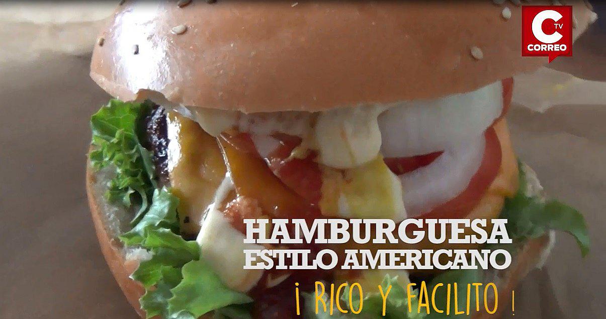 ​Rico y facilito: prepara esta típica hamburguesa americana