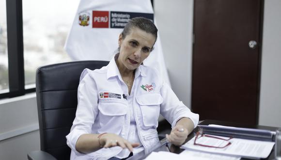 Hania Pérez de Cuéllar, ministra de Vivienda, Construcción y Saneamiento. Foto: GEC / Julio Reaño.