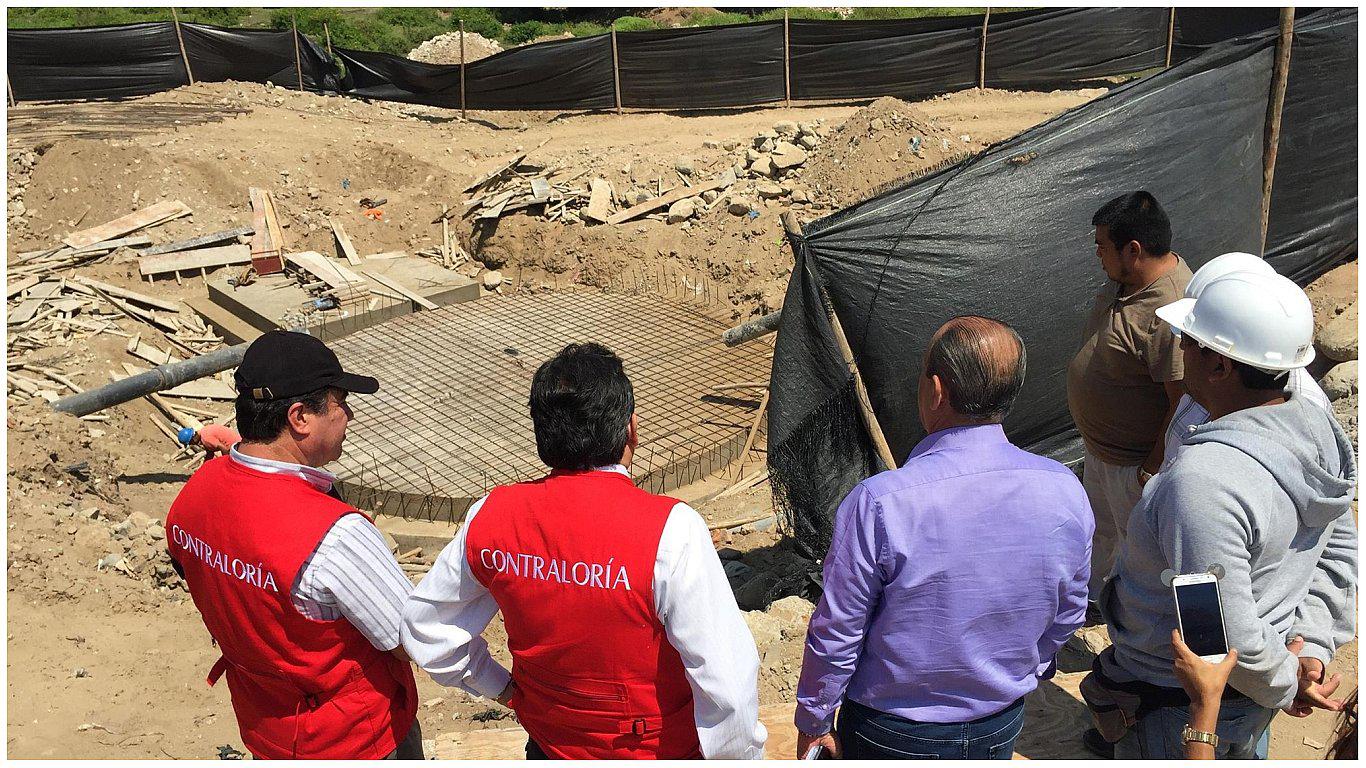 Trabajos inconclusos en obra de agua y alcantarillado en Huanchaco 