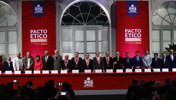 Candidatos a la alcaldía de Lima firman Pacto Ético Electoral (VIDEO)