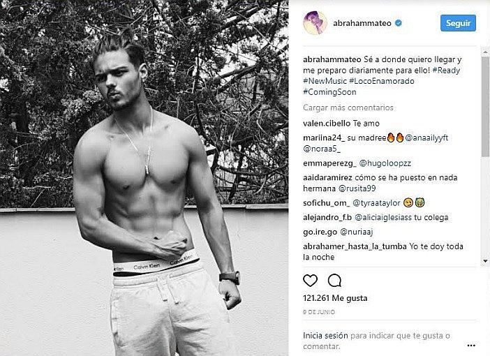 Abraham Mateo luce espectacular cambio de físico 