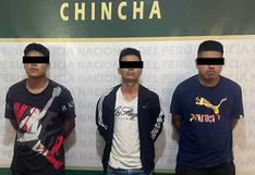 Chincha: Detienen a tres sujetos e incauta una pistola con 14 municiones