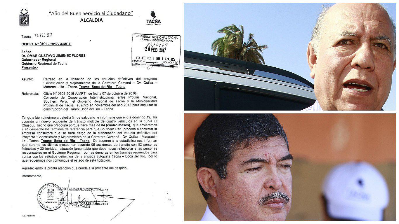 Ante innumerables accidentes en la Costanera, alcalde de Tacna toma esta decisión 