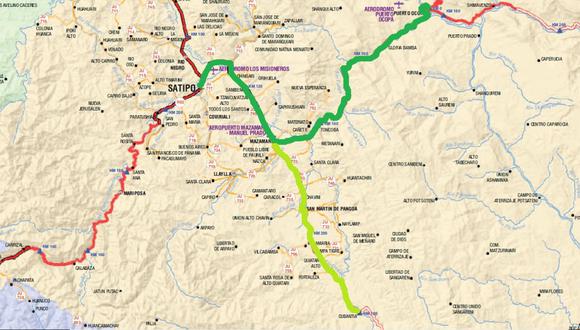 Corredores viales de Selva Central se culminarán en el año 2017