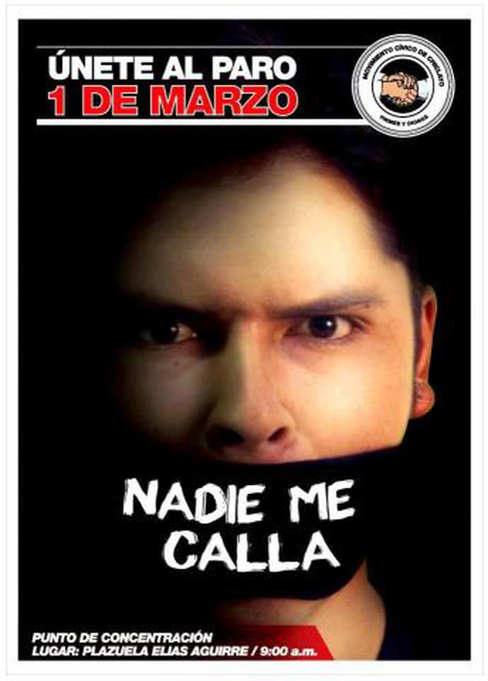 Con memes difunden y convocan al paro cívico de este 1 de marzo en Chiclayo