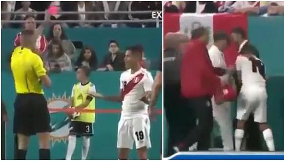 Yoshimar Yotún salió enfurecido de la cancha tras ser expulsado en el partido con Croacia (VIDEO)