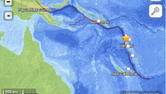 Fuerte sismo de 6.6 grados sacude las islas Vanuatu