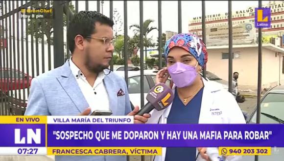 Doctora denuncia robo de sus pertenencias en hospital María Auxiliadora. Foto: Latina