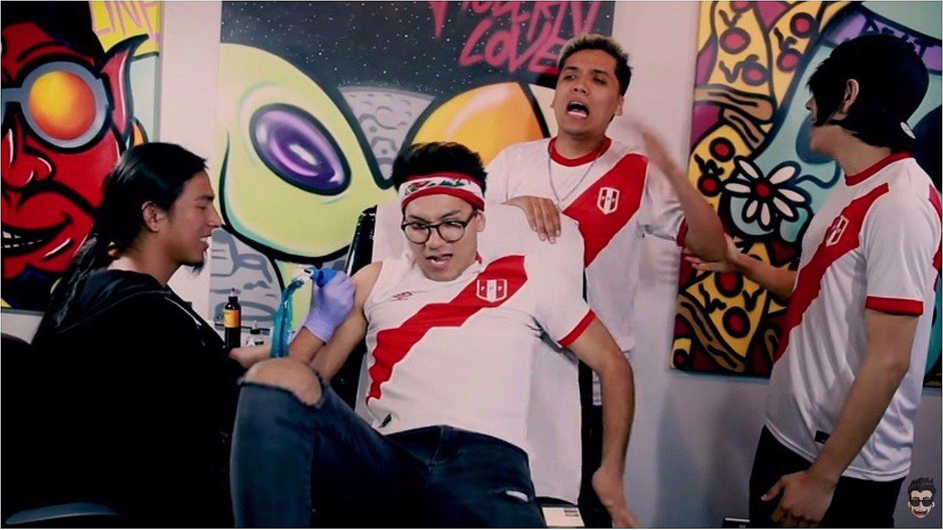 ​Youtuber Andynsane se tatuó el rostro de Ricardo Gareca (VIDEO)
