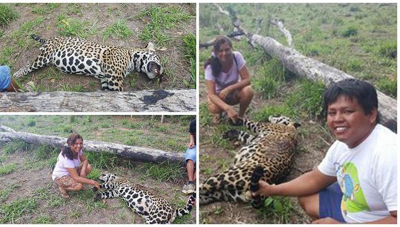 ​Facebook: sonríen al costado de jaguar muerto y causan indignación en las redes sociales