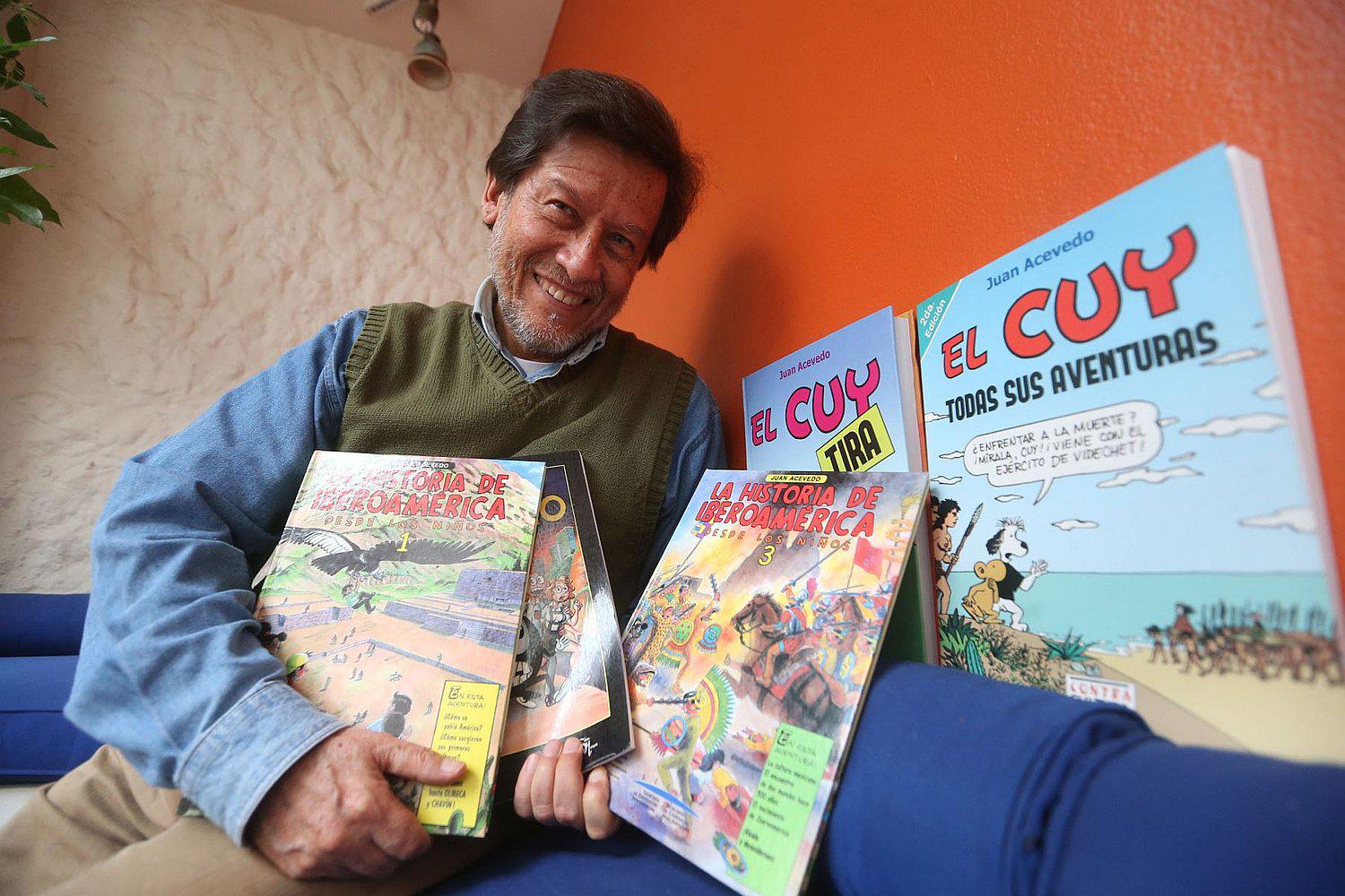 Juan Acevedo, el autor del "Diario del Cuy" estuvo en Olor a Tinta