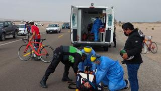 Atropellan a dos ciclistas en la carretera Panamericana Sur en Tacna