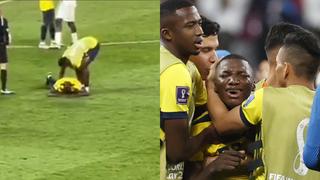 No se deseaba levantarse: Moisés Caicedo quedó en el césped tras la eliminación de Ecuador del Mundial 2022