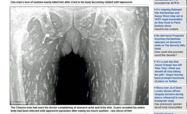 Comer demasiado sushi lleva al borde de la muerte a ciudadano chino