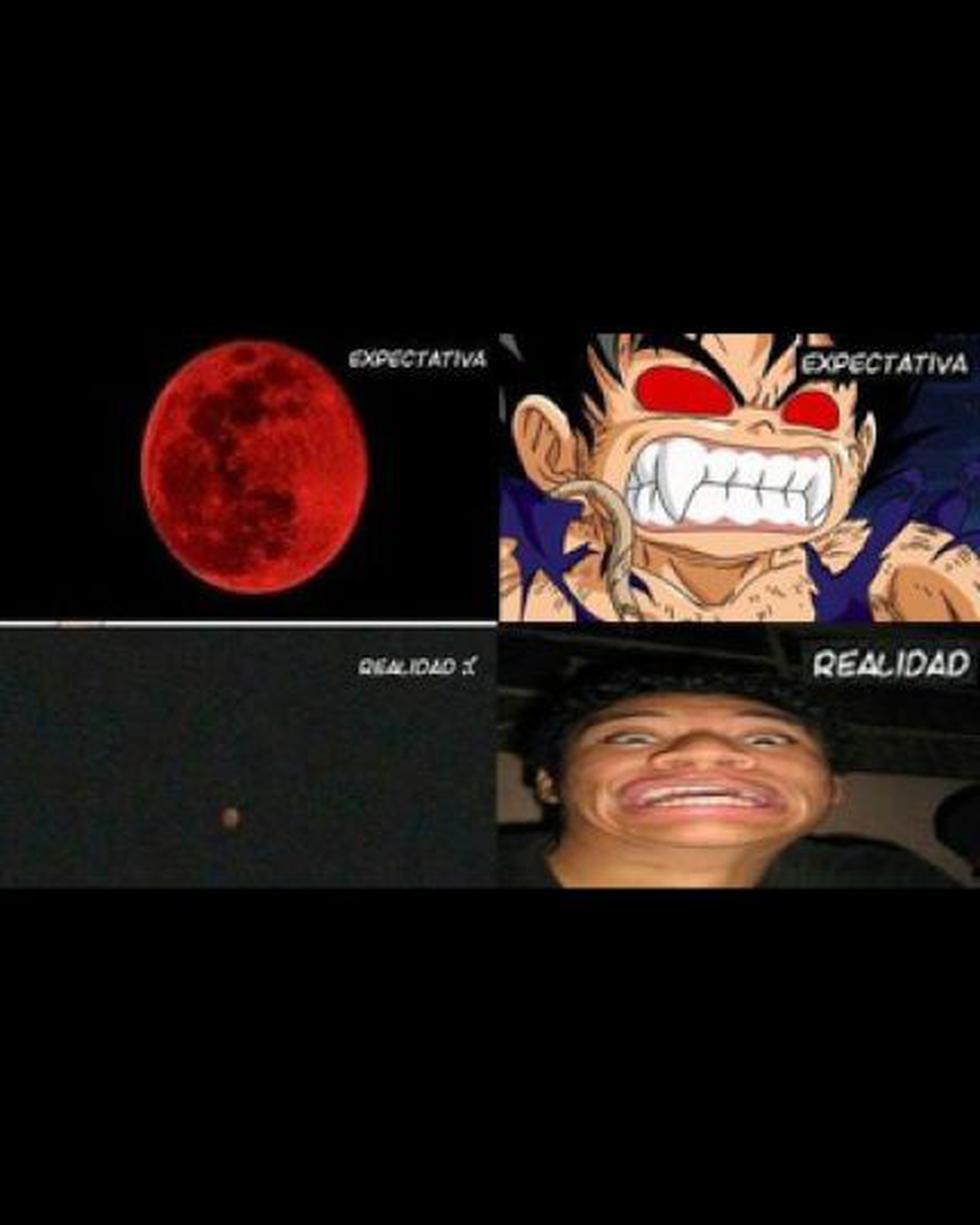 MEMES: Las mejores imágenes tras el fenómeno de la "luna roja"