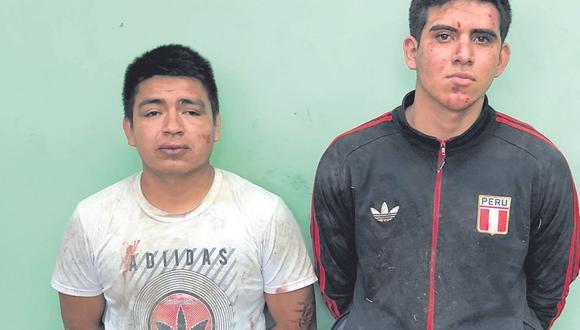 Los heridos Juan Yacila y Segundo Rosillo fueron trasladados al hospital JAMO. Los pobladores atrapan a dos sospechosos e incautan una pistola. Luego, la policía detiene a un tercero.