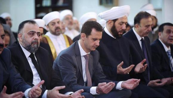 Siria: Presidente aparece en público para una celebración religiosa