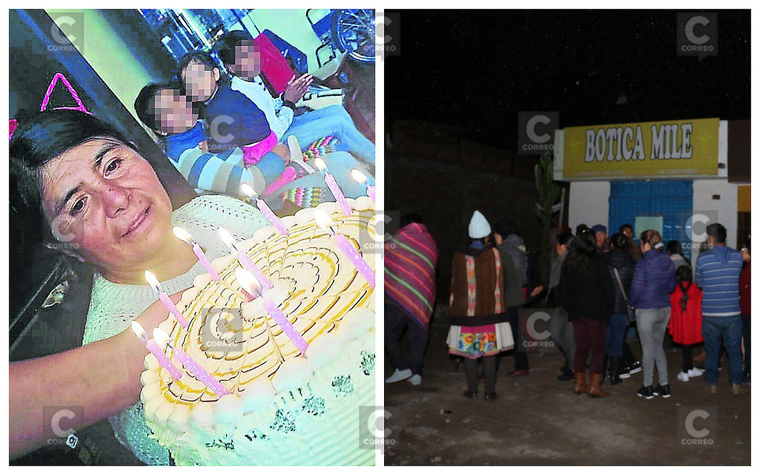 Sexagenaria fue a una botica para curarse una gripe y terminó muerta en una banca