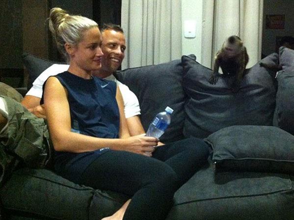 Aparece la última imagen de Pistorius y su novia