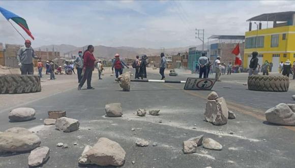 Protestas en Moquegua han dejado carreteras y puentes bloqueados. (Foto: Difusión)